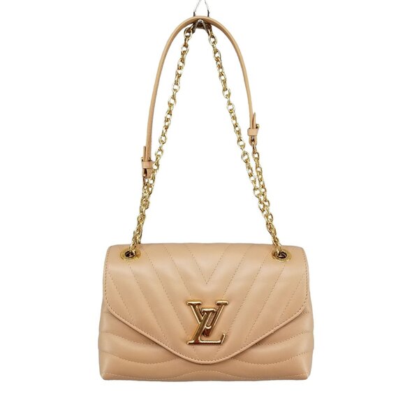 Louis Vuitton New Wave Chain Bag MM Noisette Hazelnut Brown Leather Crossbody - Picture 3 of 16